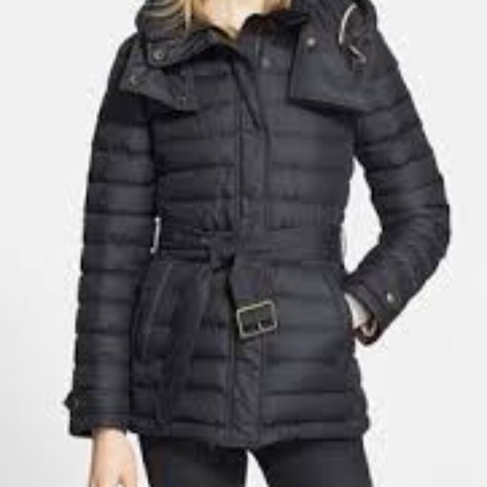 Burberry Brit Diamond Quilted Down Women Jacket Size M